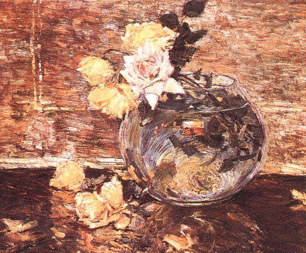 Childe Hassam Vase of Roses Germany oil painting art